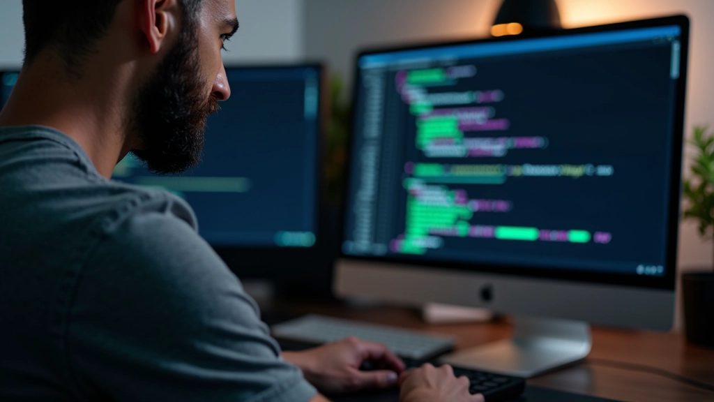 Počítač s otevřeným editorem ukazující kód a CSS pro stylování progress indikátorů